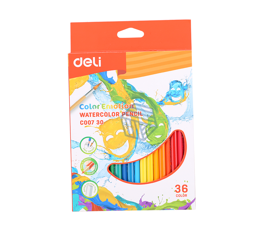 ფერადი ფანქრები (აკვარელის) DELI STATIONERY 36 ფერი COLOR EMOTION 0730