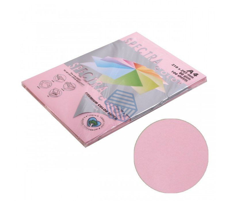 ფერადი ქაღალდი A4 80გრ 100ფ ვარდისფერი