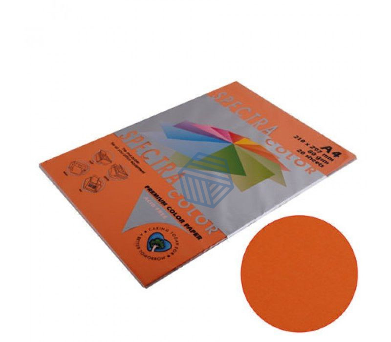 ფერადი ქაღალდი A4 80გრ 100ფ წითელი