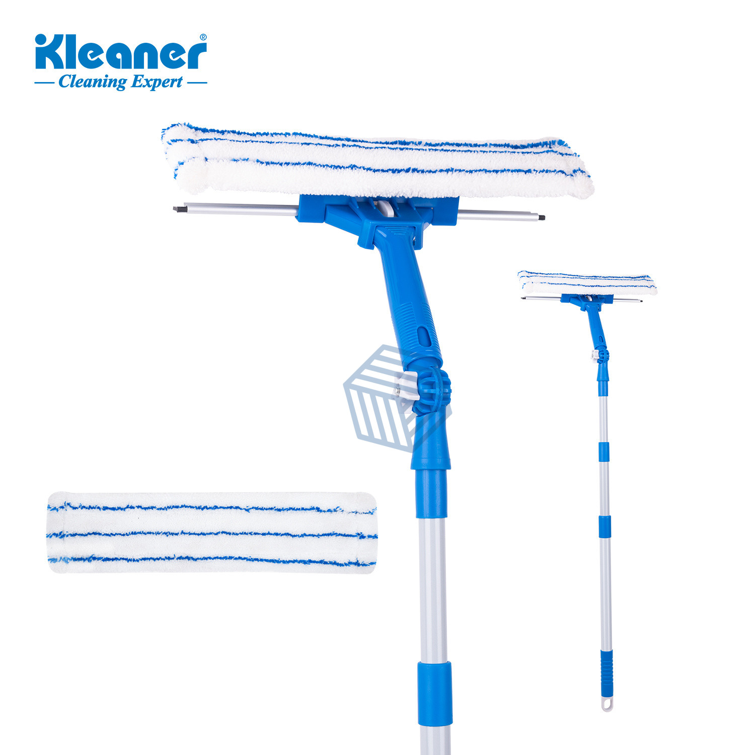 Kleaner მინის საწმენდი ნაკრები ტელესკოპური ჯოხით GSB009