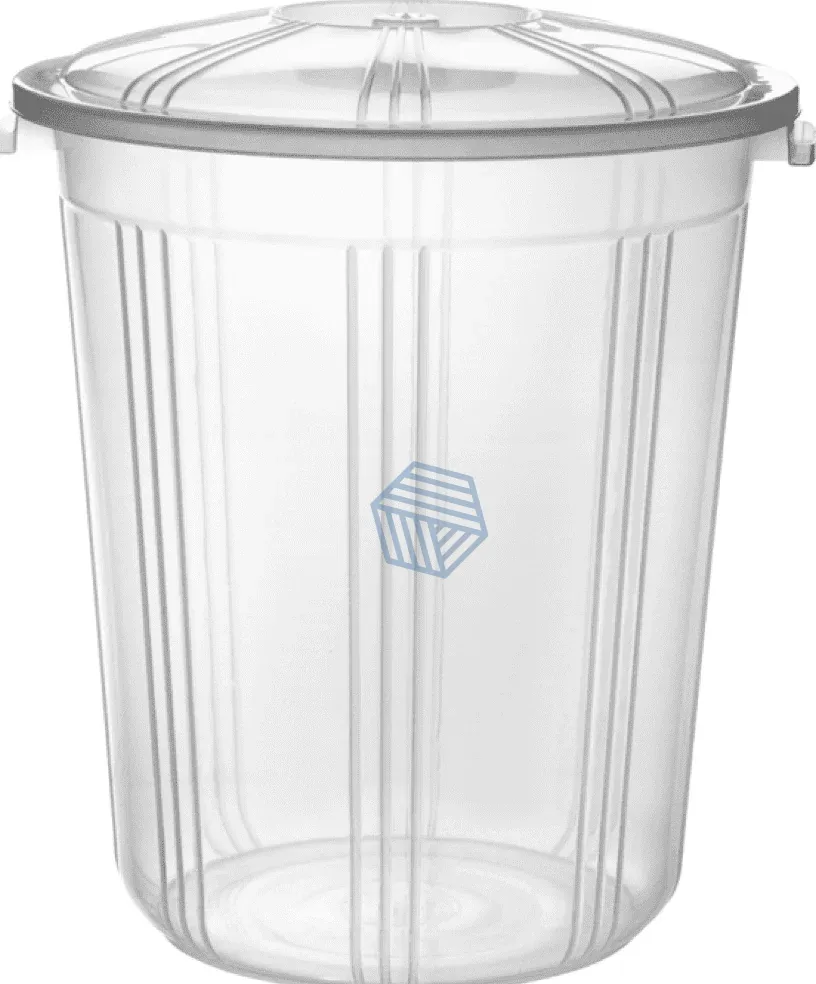 ვედრო გამჭირვალე 70ლ