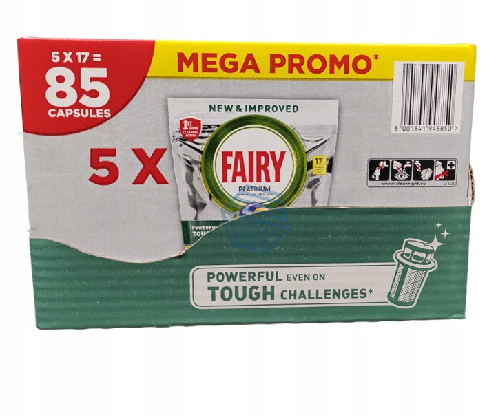 ფეირი/FAIRY პლატინიუმი ჭურჭლის სარეცხი მანქანის ტაბლეტი 85ც